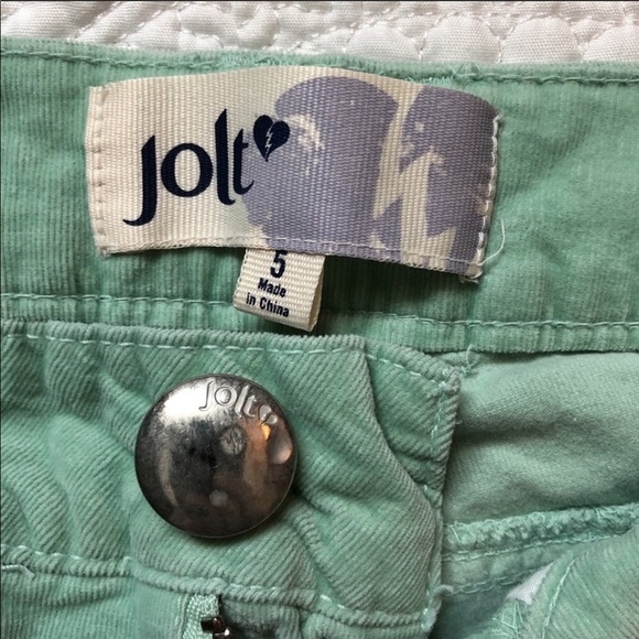 Jolt Mint Green Skinny Low Rise Cords 5/small - Picture 4 of 7